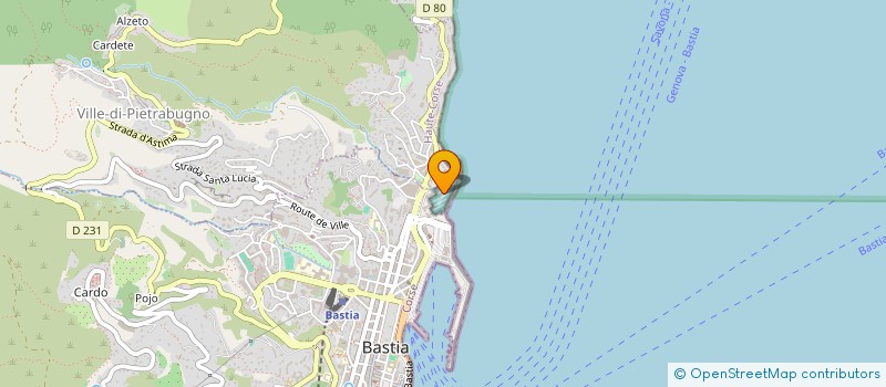 localisation de l'entreprise SOC INSULAIRE TRAVAUX ETANCHEITE à BASTIA