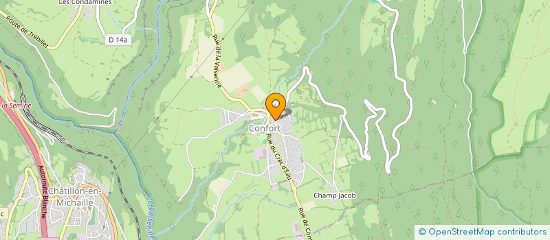 localisation de l'entreprise SOC INTER COLLEC AGRIC FONC  VALSERINE  CHEZERY-FORENS