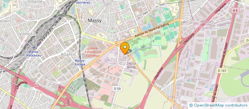 localisation de l'entreprise SOC INTER REPRESENT COURT ASSUR REASSUR à MASSY