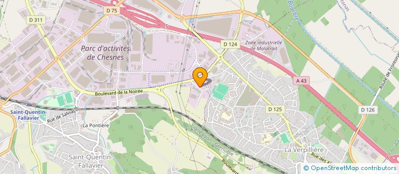 localisation de l'entreprise SOC INTERN DEVELOPPEMENT ETUDE KOUTCHOUK à SAINT-QUENTIN-FALLAVIER