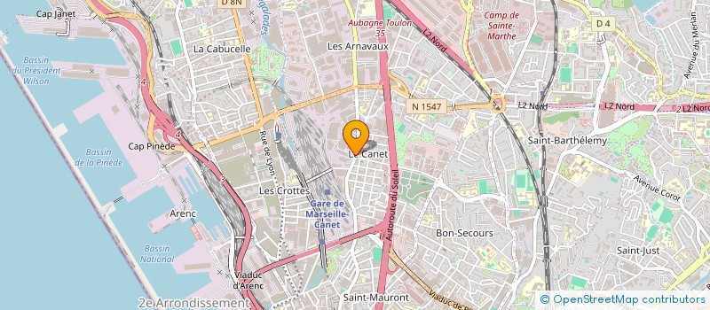 localisation de l'entreprise SOC INTERVENTION SERVICE DELTA à MARSEILLE