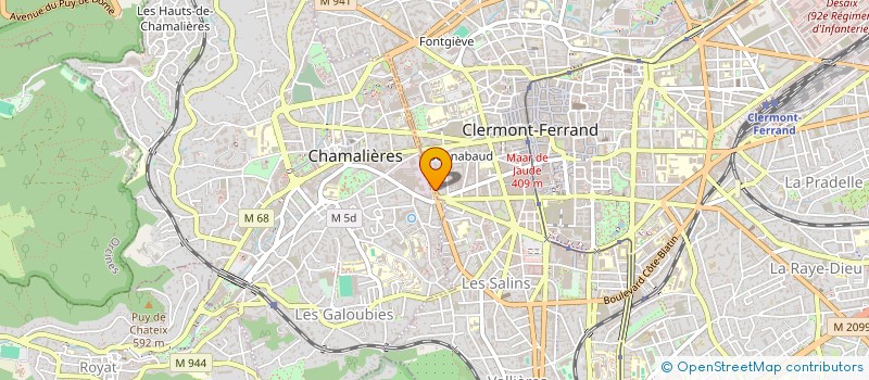 localisation de l'entreprise SOC INVEST IMMOB COURNON à CLERMONT-FERRAND