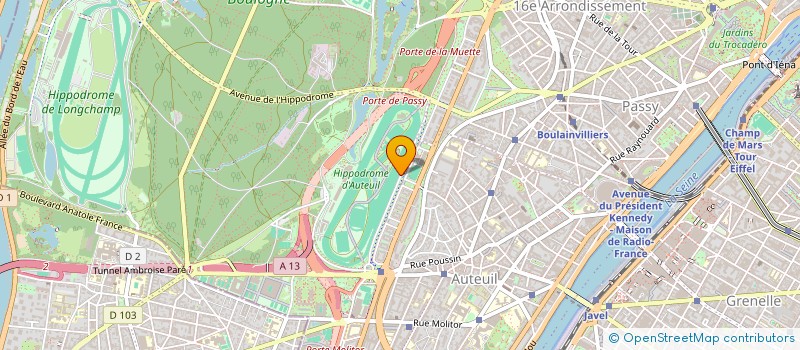 localisation de l'entreprise SOC INVEST INDUST HOTELIERS MONCEAU  PARIS