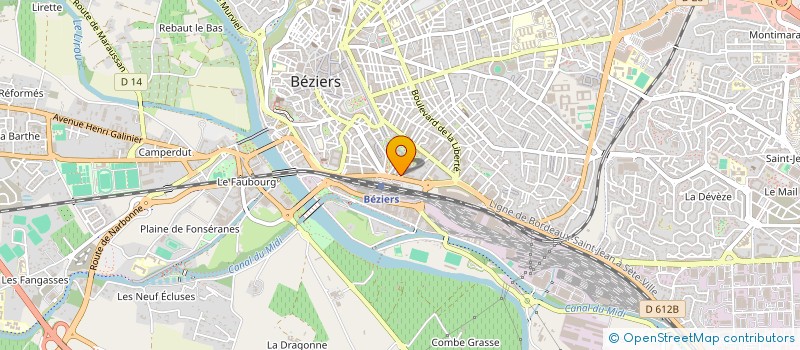 localisation de l'entreprise SOC INVESTISSEMENT COMMERCIALE LANGUEDOC à BEZIERS