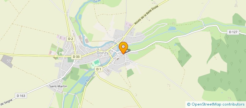 localisation de l'entreprise SOC INVESTISSEMENTS PLACEMENTS BONNEVILL à DONZY