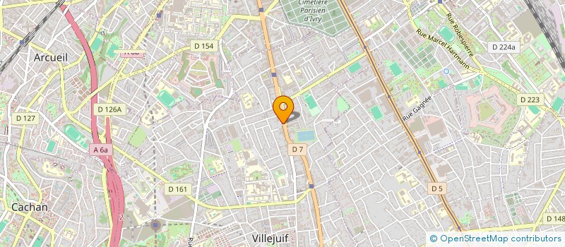 localisation de l'entreprise SOC ISOLATION PLATRERIE RENOVATION à VILLEJUIF