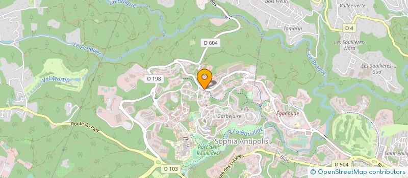localisation de l'entreprise SOC ISSD à VALBONNE