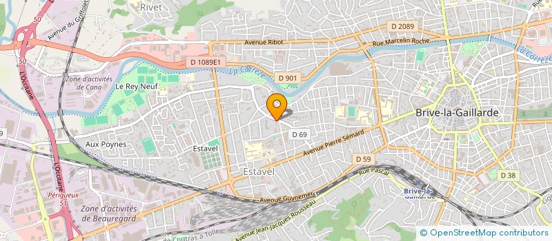 localisation de l'entreprise SOC JAUBERT NETTOYAGE  BRIVE-LA-GAILLARDE