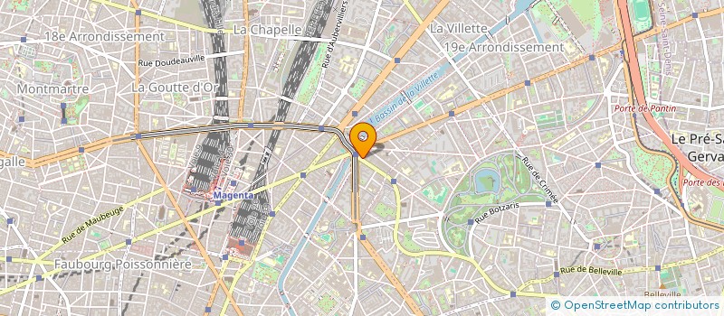 localisation de l'entreprise SOC JAURES OPTIQUE  PARIS