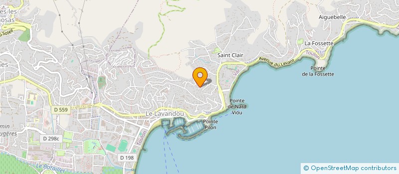 localisation de l'entreprise SOC JB SAINT CLAIR à LE LAVANDOU