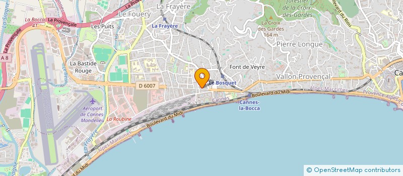 localisation de l'entreprise SOC JCBFL à CANNES