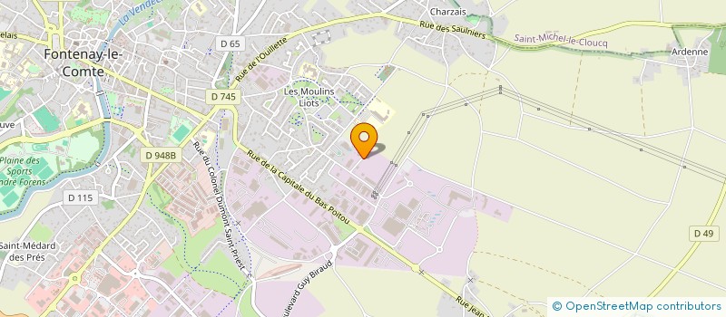 localisation de l'entreprise SOC JEAN-PIERRE BAUDRY à FONTENAY-LE-COMTE
