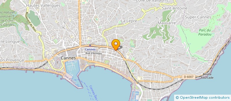 localisation de l'entreprise SOC JPV à CANNES