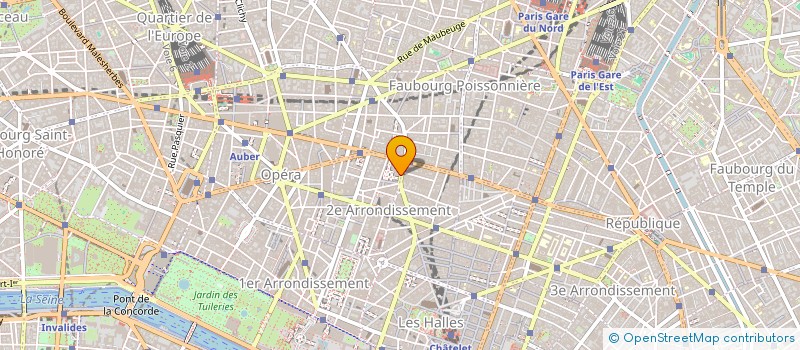 localisation de l'entreprise SOC JUIGNE à PARIS