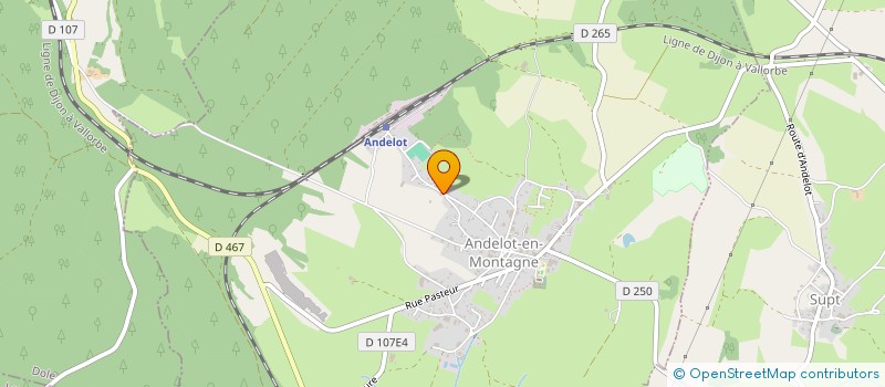 localisation de l'entreprise SOC JURASSIENNE DE CANALISATIONS à ANDELOT-EN-MONTAGNE