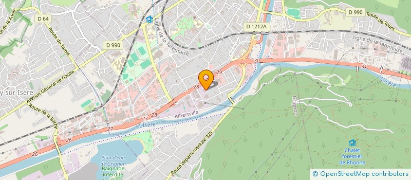 localisation de l'entreprise SOC JUVENILIA  ALBERTVILLE