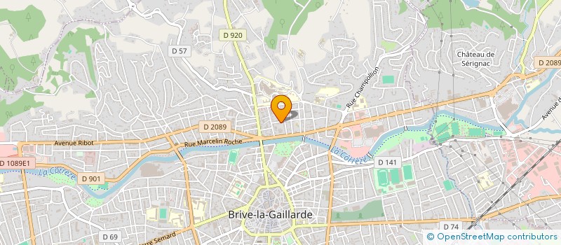 localisation de l'entreprise SOC JVP à BRIVE-LA-GAILLARDE