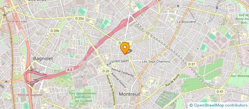localisation de l'entreprise SOC L ARCHE  MONTREUIL