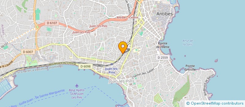 localisation de l'entreprise SOC L ET C à ANTIBES