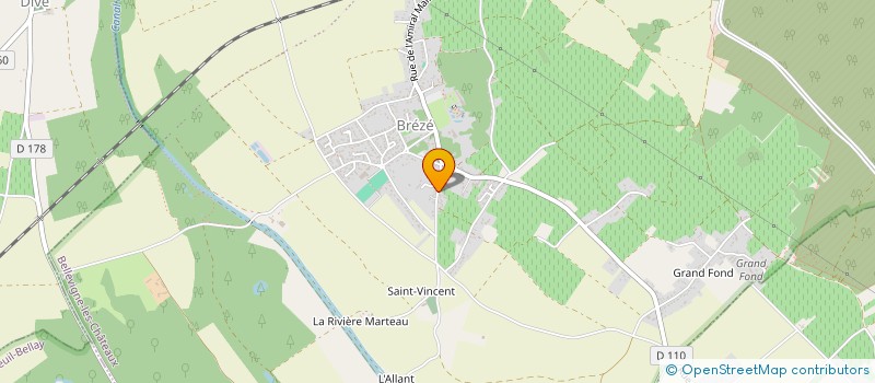 localisation de l'entreprise SOC L UNION CERCLE BUVETTE  MONTREUIL-BELLAY