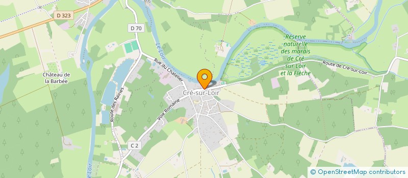 localisation de l'entreprise SOC L UNION CERCLE JEU BOULES  BAZOUGES CRE SUR LOIR