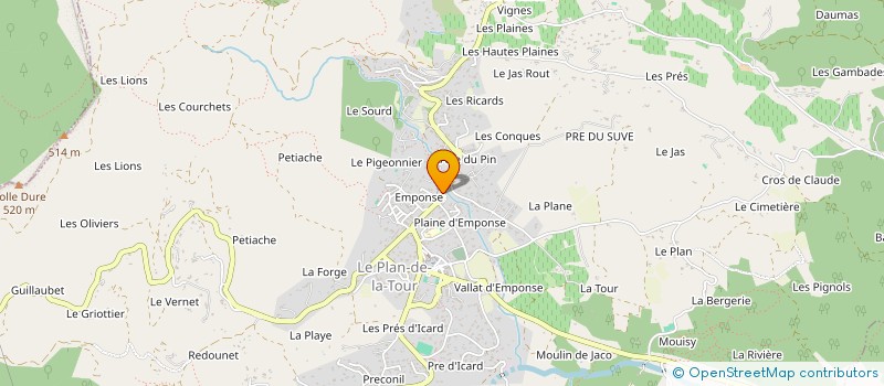 localisation de l'entreprise SOC L V R BAZIN à SAINTE MAXIME
