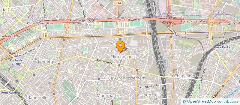 localisation de l'entreprise SOC LA MONTMARTROISE à PARIS