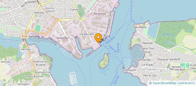 localisation de l'entreprise SOC LAMANAGE DE LORIENT à LORIENT