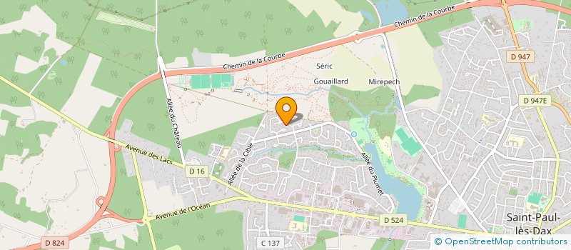 localisation de l'entreprise SOC LAMOTTE ET COLRAS  ST-PAUL-LES-DAX