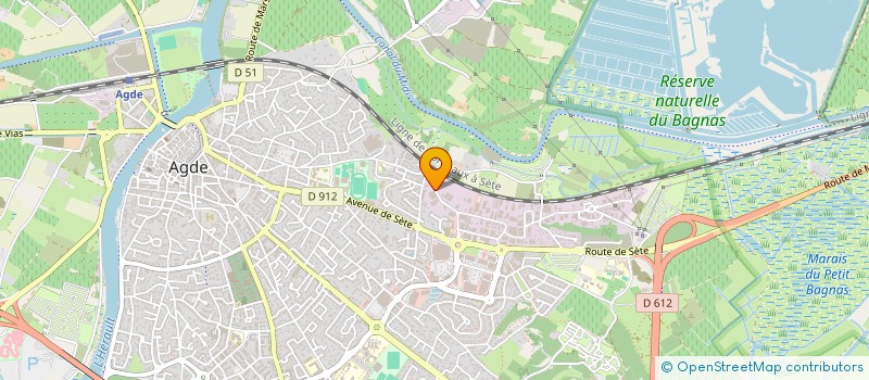 localisation de l'entreprise SOC LANGUEDOC TRAVAUX PUBLIC GENIE CIVIL à AGDE