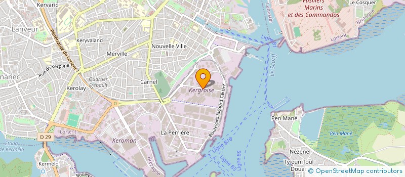 localisation de l'entreprise SOC LE BEUX PERE & FILS  LORIENT