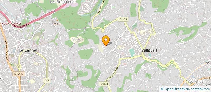 localisation de l'entreprise SOC LE BRICELET  VALLAURIS