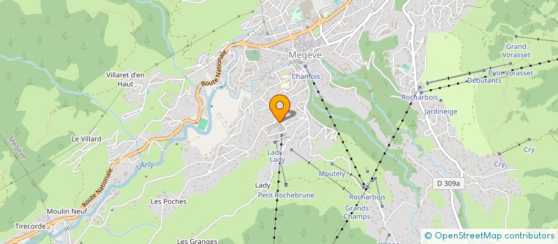 localisation de l'entreprise SOC LE NIGHT-CLUB PIERROT  MEGEVE