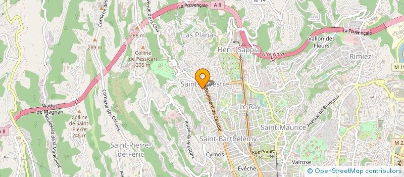localisation de l'entreprise SOC LE PIVOT à NICE