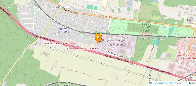 localisation de l'entreprise SOC LECOQ ET DELAHAYE SA  ROSNY-SUR-SEINE