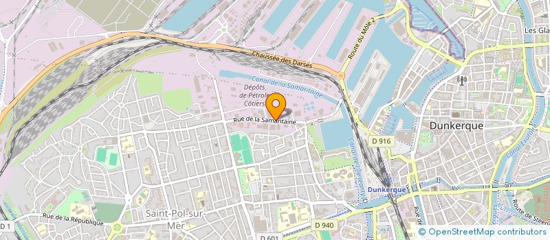 localisation de l'entreprise SOC LEFEBVRE à DUNKERQUE