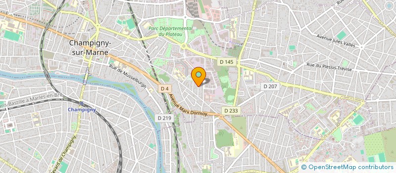 localisation de l'entreprise SOC LEFRANC ET BOSSI  CHAMPIGNY-SUR-MARNE