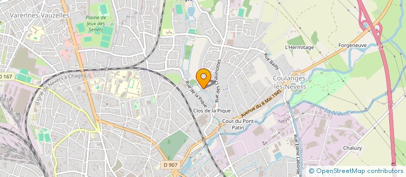 localisation de l'entreprise SOC LEGROS à COULANGES-LES-NEVERS