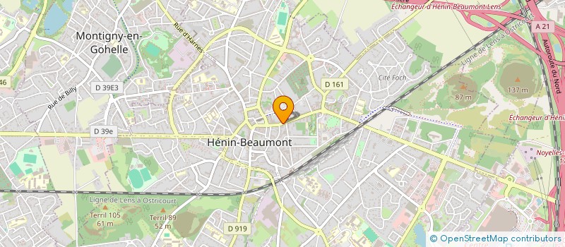 localisation de l'entreprise SOC LEROUX DUFOUR à HENIN-BEAUMONT