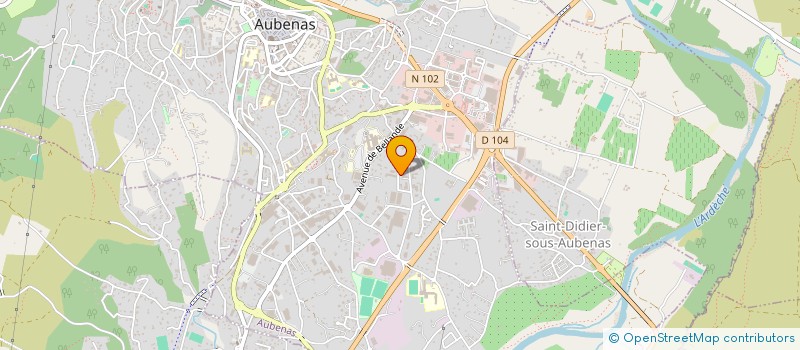 localisation de l'entreprise SOC LES 3J à AUBENAS