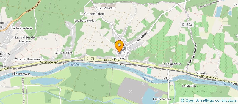 localisation de l'entreprise SOC LES AMIS DE LA GAITE  MONTRICHARD-VAL-DE-CHER