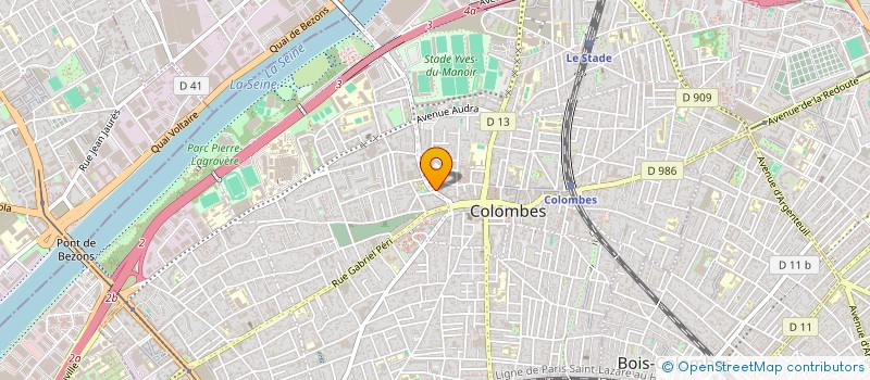 localisation de l'entreprise SOC LES BAS GOLDTEX  COLOMBES