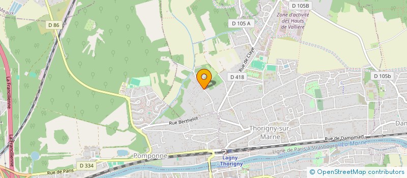 localisation de l'entreprise SOC LES CHARMEILS  THORIGNY-SUR-MARNE