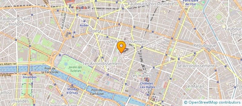 localisation de l'entreprise SOC LES CHEMINS DU SOLEIL 8 à PARIS 2
