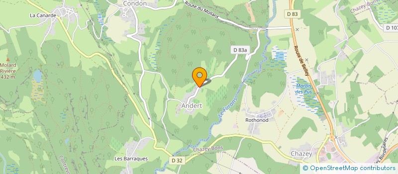 localisation de l'entreprise SOC LES COTEAUX DU FURANS  ANDERT-ET-CONDON