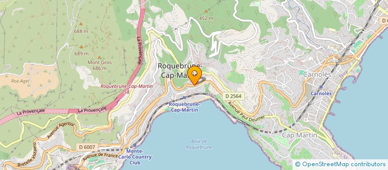 localisation de l'entreprise SOC LES ETOILES à ROQUEBRUNE-CAP-MARTIN