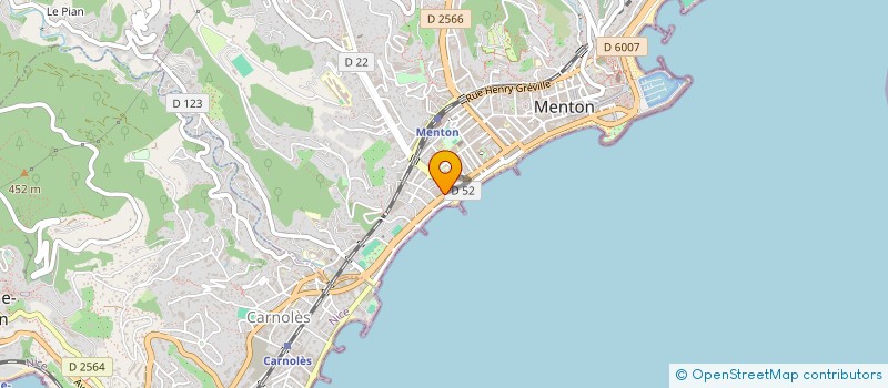 localisation de l'entreprise SOC LES GINESTRES à MENTON