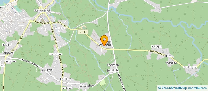 localisation de l'entreprise SOC LES PINS LANDAIS à SANGUINET