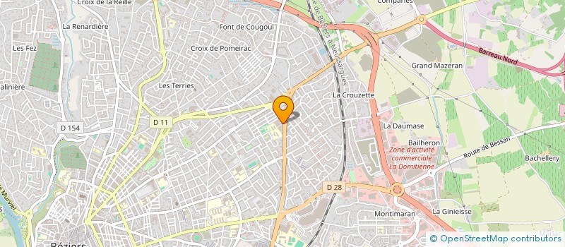 localisation de l'entreprise SOC LES SABLES DOR à BEZIERS