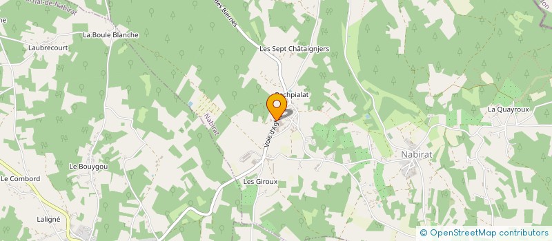 localisation de l'entreprise SOC LES VERGERS DES COTEAUX DU PERIGORD à NABIRAT